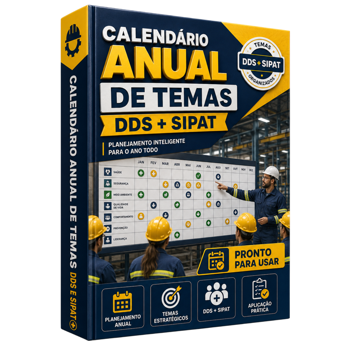 Capa do bônus Calendário Anual de Temas para DDS e SIPAT