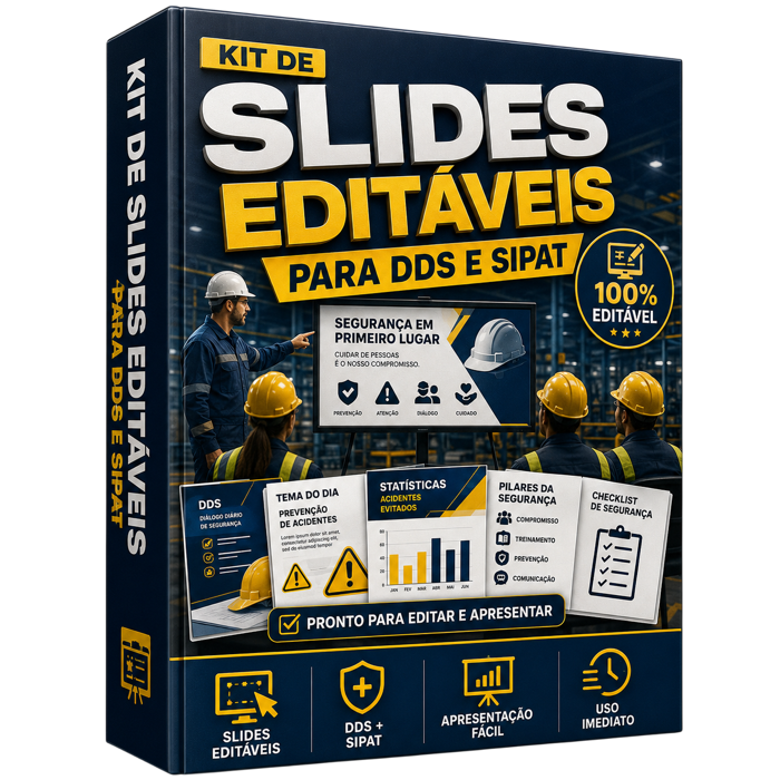 Capa do bônus Kit de Slides Editáveis para DDS e SIPAT